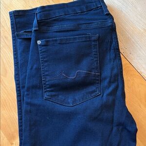 7 For All Mankind Dark Blue Boot Cut Jeans